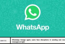 WhatsApp Outage again; users face disruptions in sending and receiving messages at night